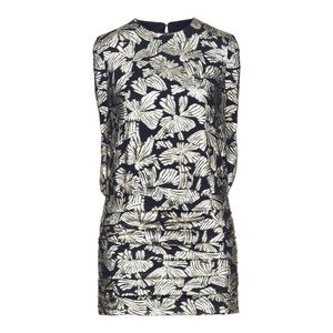 SAINT LAURENT Lame Zébre Fleur Dress